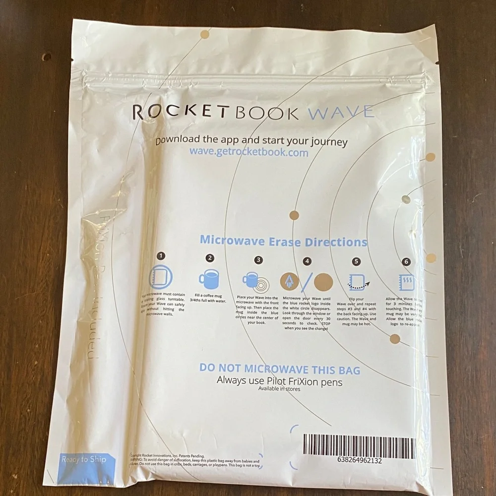 Rocketbook Wave Reusable Notebook New in Sealed Pouch - Picture 2 of 4